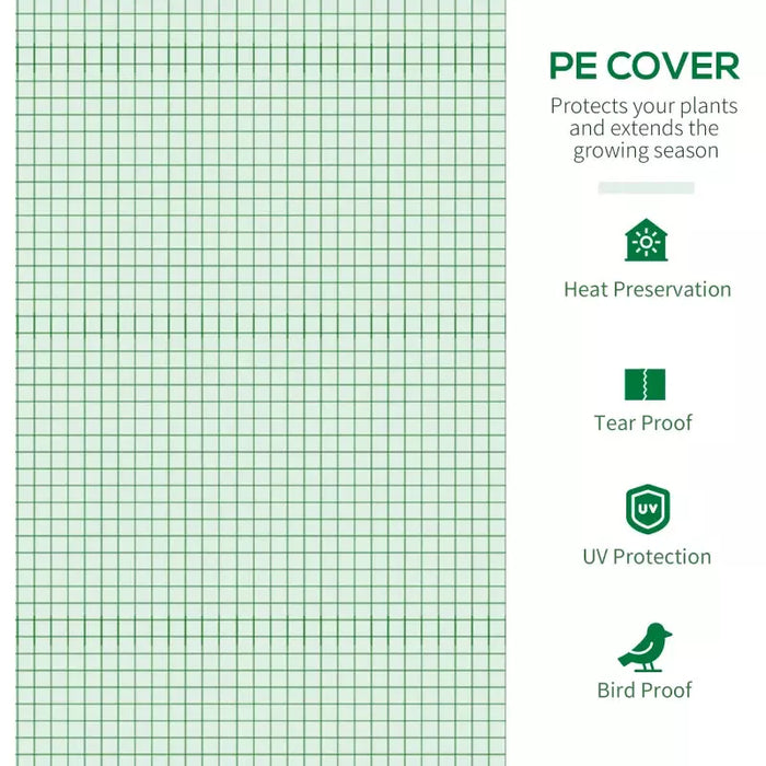 Outsunny Walk In Polytunnel, 1.8x1.8x2m