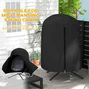 Image of a Waterproof Egg Chair Cover, Black 