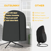 Image of a Waterproof Egg Chair Cover, Black 