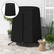 Image of a Waterproof Single Hanging Egg Chair Cover, Black