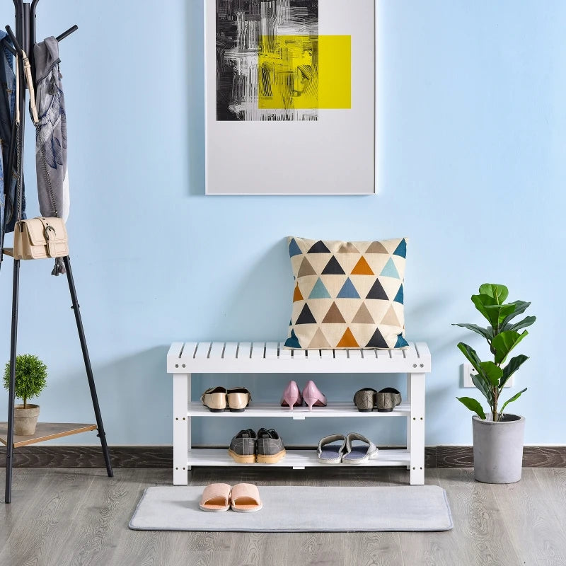 3 Tier Shoe Bench with Storage