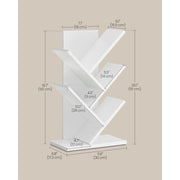 Vasagle Small White 5 Tier Tree Book Case