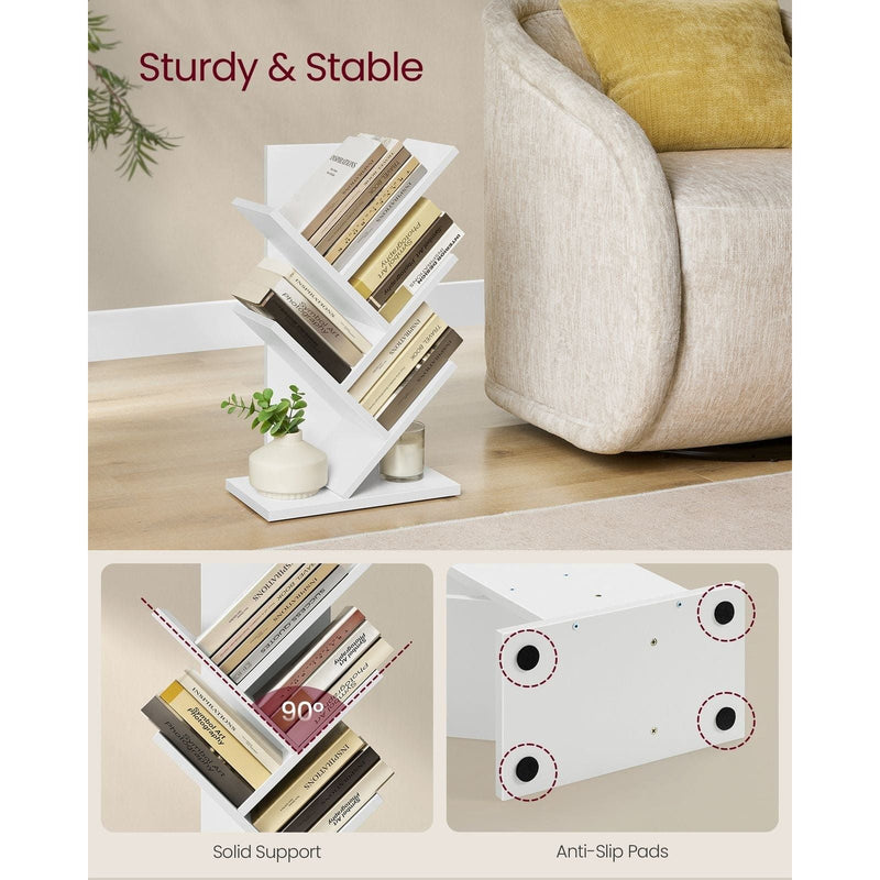 Vasagle Small White 5 Tier Tree Book Case