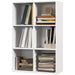 Image of a white 6 cube bookcase