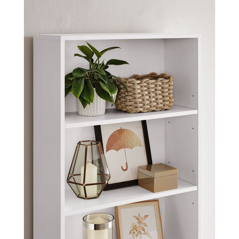 White 6 Shelf 60cm Wide Bookcase by Vasagle