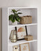 White 6 Shelf 60cm Wide Bookcase by Vasagle