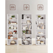 White 6 Shelf 60cm Wide Bookcase by Vasagle