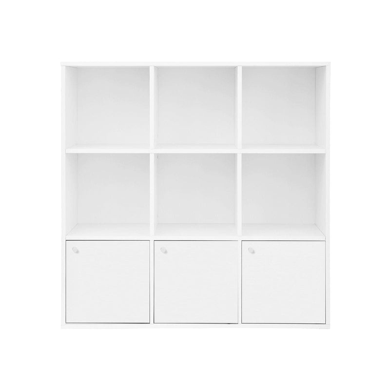 White Bookcase With Doors on Bottom by Vasagle