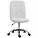 Image of a White Desk Chair With Wheels