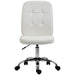 Image of a White Desk Chair With Wheels