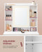 White Dressing Table With Light and Mirror by Vasagle