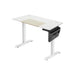 Image of a Songmics White Electric Height Adjustable Desk For Home Office