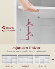 White Entryway Bench With Cushion by Vasagle - 87x30x48cm