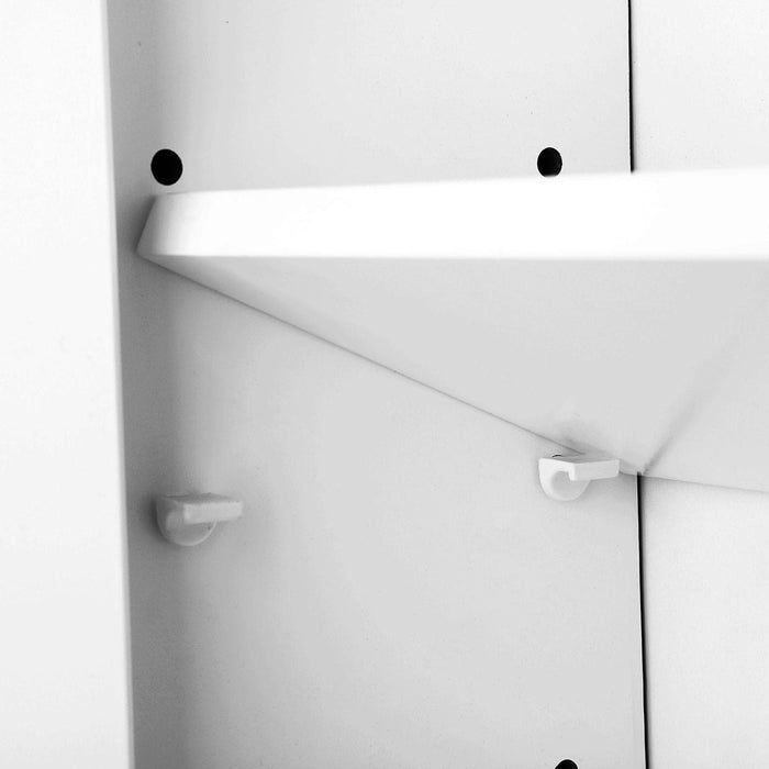 Image of a White Mirrored Bathroom Wall Cabinet by Vasagle