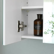 White Mirrored Bathroom Wall Cabinet by Vasagle