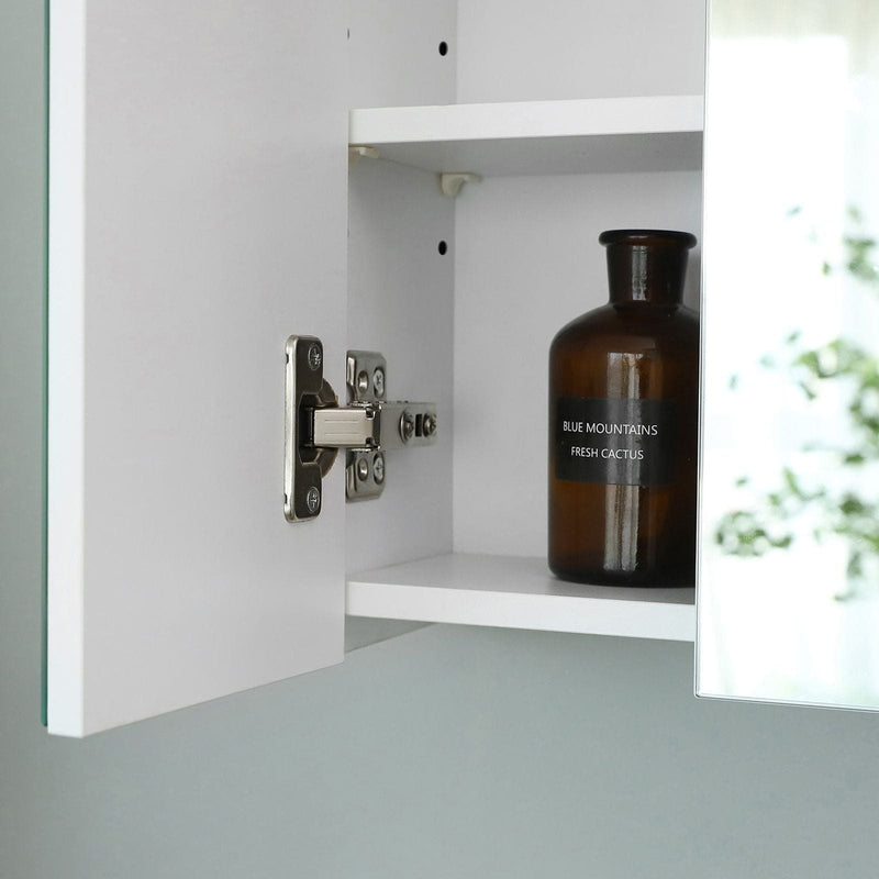 White Mirrored Bathroom Wall Cabinet by Vasagle