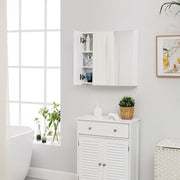 White Mirrored Bathroom Wall Cabinet by Vasagle