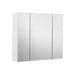 Image of a White Mirrored Bathroom Wall Cabinet by Vasagle