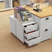 Image of White Under Desk Mobile Pedestals