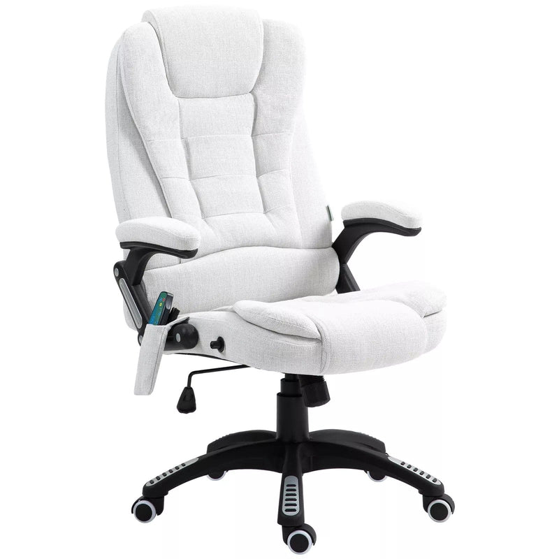 Buy White Upholstered Desk Chair Opal Retail - Main Image