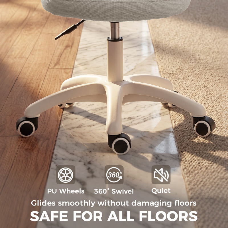 Compact Desk Chair for Small Bedrooms or Home Offices with Mesh Back