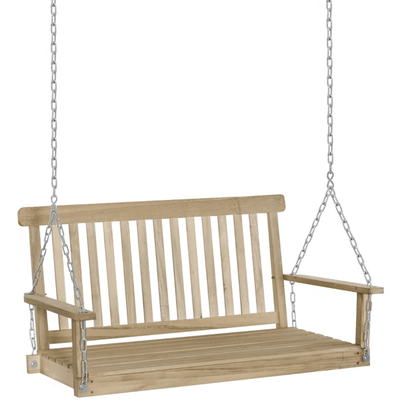 2 Seater Wooden Porch Swing Bench (Swing Bench Only) Outsunny