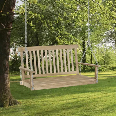 2 Seater Wooden Porch Swing Bench (Swing Bench Only) Outsunny