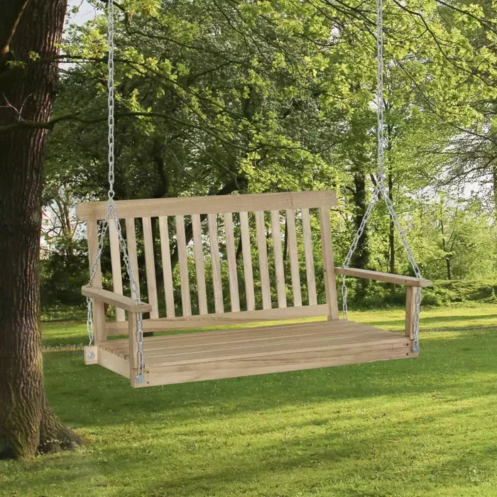 2 Seater Wooden Porch Swing Bench (Swing Bench Only)