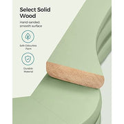Songmics Quality Wooden Hangers, Light Green & Silver (Set of 20) Songmics