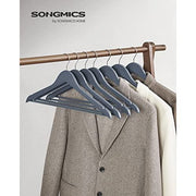Songmics Wooden Hangers, Grey & Silver (Set of 20) Songmics