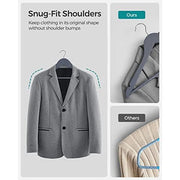 Songmics Wooden Hangers, Grey & Silver (Set of 20) Songmics