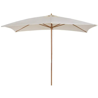 3x2m Large Wooden Patio Parasol Outsunny