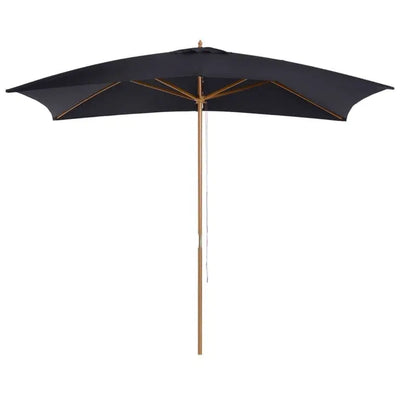 3x2m Large Wooden Patio Parasol Outsunny