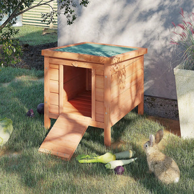 Wooden Rabbit Hutch Pawhut