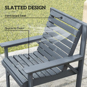 Wooden Garden Furniture Set for Relaxing Outdoor Seating with Coffee Table Outsunny