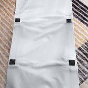 Light Grey Foldable Sun Lounger with Headrest and Side Pocket for Beach or Garden Use