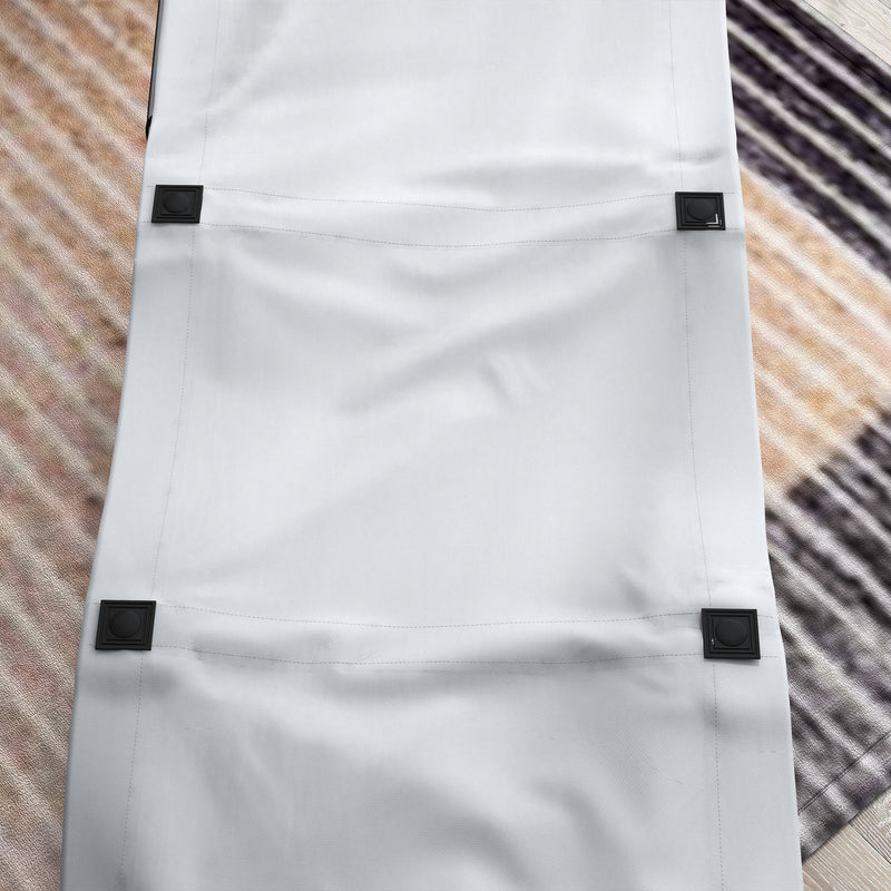 Light Grey Foldable Sun Lounger with Headrest and Side Pocket for Beach or Garden Use