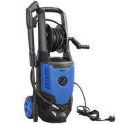 Pressure Washer for Patios Cars and Garden Furniture with Adjustable Nozzle Blue Black AOSOM