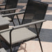 Grey 6 Seater Patio Dining Set With Cushions and Rattan Backrest by Outsunny