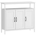 Kitchen Sideboard with Adjustable Shelves for Organised Storage White AOSOM