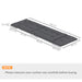 Dark Grey Sun Lounger Cushions Set of 2 190x56x10cm Thick UPF20+ Fabric by Outsunny