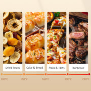 16L Mini Countertop Oven 1400W Ideal for Small Kitchens and Quick Meals Black