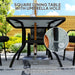 5 Piece Outdoor Patio Dining Set with Cushioned Chairs and Glass Table by Outsunny