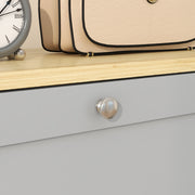 Slim 3 Drawer Shoe Storage Cabinet for Hallway or Entryway with Modern Design Grey