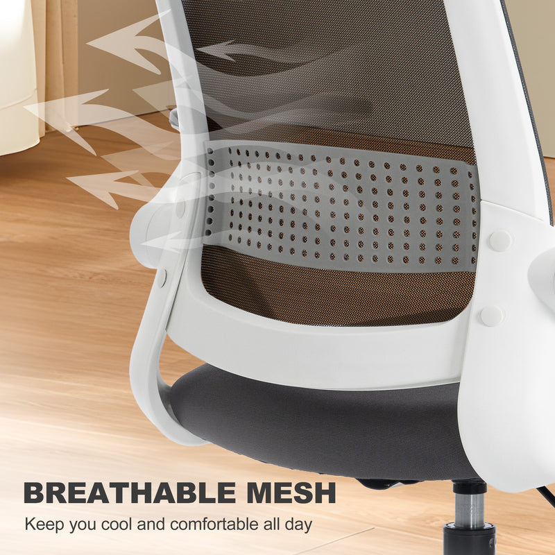Adjustable Draughtsman Chair with Lumbar Support for Sit Stand Desks Black