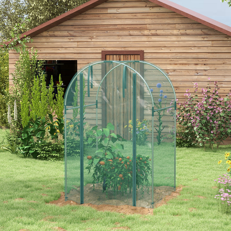 120 x 120cm Mini Polytunnel Greenhouse for Plants and Vegetables by Outsunny