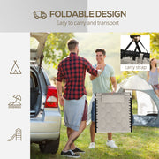 Set of 2 Khaki Sun Loungers with 5 Position Reclining Backs for Relaxing Outdoors