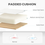 White Velvet Feel Swivel Office Chair with Adjustable Height and Wheels for Home Desk