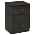 Bedside Table with 3 Drawers for Organising Night-Time Essentials Black