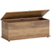 Grey 113L Storage Chest with Flip-Top Lid and Safety Hinges for Living Room or Hallway by HOMCOM